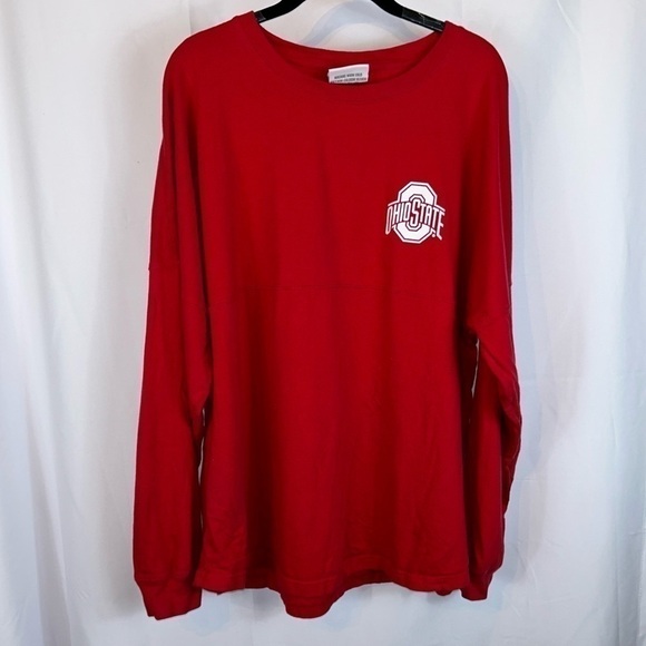 Ohio State Block O Long Sleeve Shirt PullOver Crewneck Long Sleeve Spirt Jersey - Picture 4 of 9